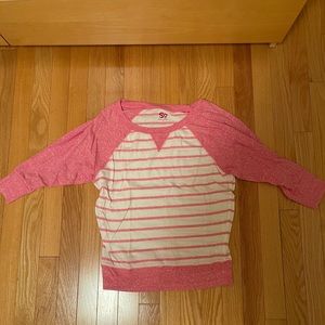Pink stripped top